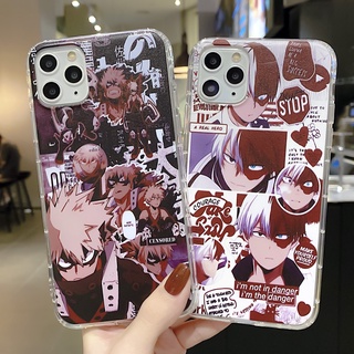 เคสโทรศัพท์ เคสซิลิโคน ลายการ์ตูน อนิเมะ มายฮีโร่อคาเดเมีย โทโดโรกิ บาคุโก สำหรับ Iphone 6 / 6s 6plus / 6splus 7 / 8 7plus 8plus X / XS / XR XSMAX 11 11Pro 11ProMAX SE2020