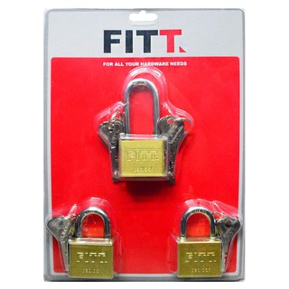 กุญแจ MK FITT 40 MM 3 ตัว/ชุด สีทองMM MK PADLOCK FITT 40MM 3 EA/SET GOLD