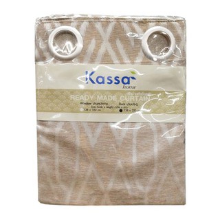 KASSA HOME ผ้าม่านตาไก่ประตู รุ่น SAVOY-GD-220 GMT ขนาด 138 x 220 ซม. สีทอง ผ้าม่าน มู่ลี่