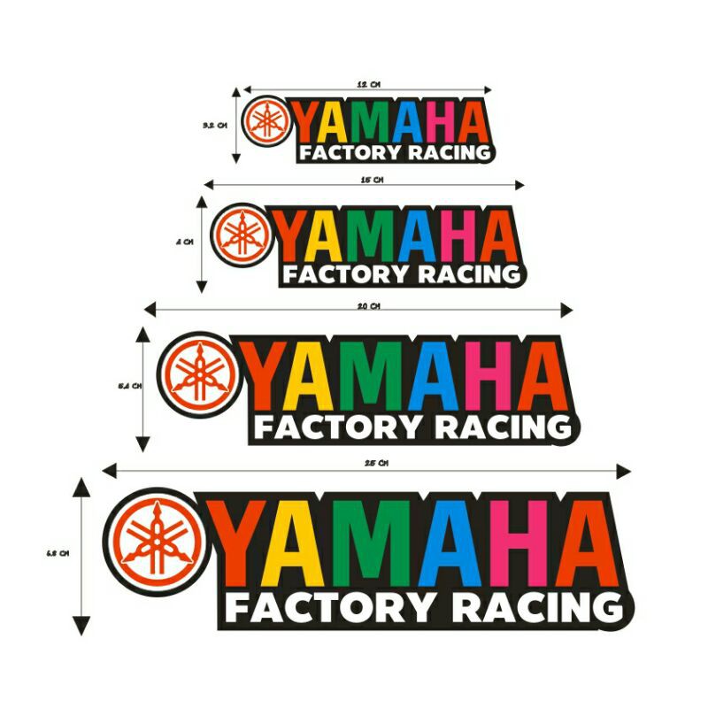 สติกเกอร์YAMAHA  A6 สะท้อนแสง💯%แบบตัด พร้อมส่ง