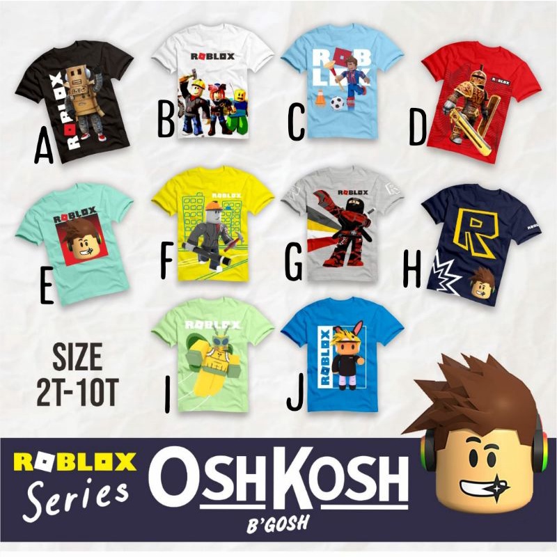 Robl0x เสื้อยืด ผ้าฝ้าย COMBED 24'S สําหรับเด็ก