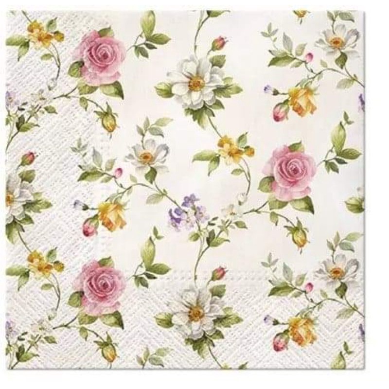 กระดาษแนปกิ้นขนาด 33 x 33 cm สำหรับงาน decoupage และสบู่