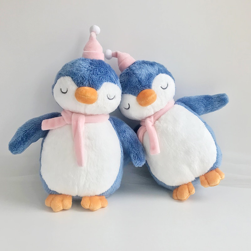 32 ซม.สีฟ้าเพนกวินของเล่นตุ๊กตาเด็กตุ๊กตา Super Soft Baby Companion Appease Playmate บ้านตกแต่งห้องนอนของขวัญ