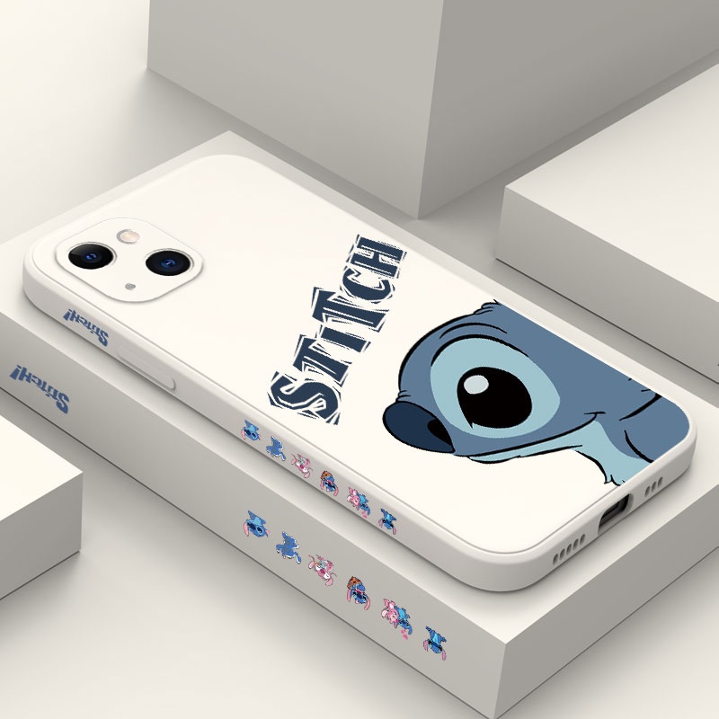 เคสโทรศัพท์มือถือ ซิลิโคน ลายเส้น Doodle สีฟ้า สําหรับ IPhone 13 Pro Max Mini