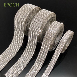 Epoch สติกเกอร์เพชรคริสตัล พลอยเทียม AB มีกาวในตัว 1 หลา สําหรับติดตกแต่งรองเท้า DIY