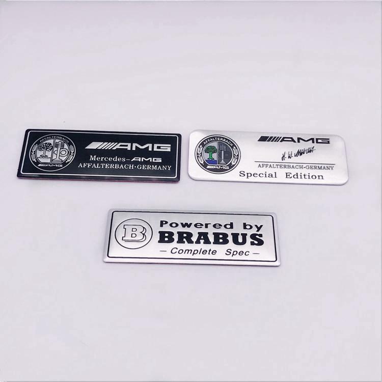 สติ๊กเกอร์โลโก้อลูมิเนียมสําหรับ Mercedes Benzรถโลโก้แอปเปิ้ลต้นไม้สติ๊กเกอร์