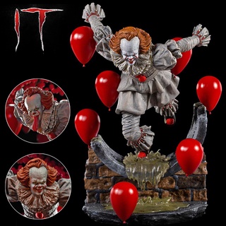 Figure ฟิกเกอร์ Iron Studios IT Chapter Two อิท โผล่จากนรก 2 ตัวตลก อสุรกายขุมนรก Deluxe Art 1/10 Pennywise Szobor