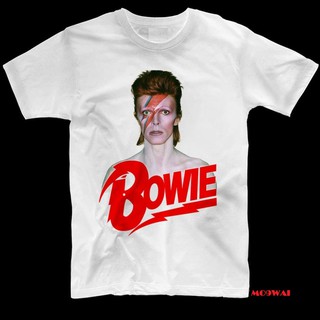 เสื้อยืดผ้าฝ้ายDavid BOWIE Band เสื้อเชิ้ต - ZIGGYL XL  XXL 3XL