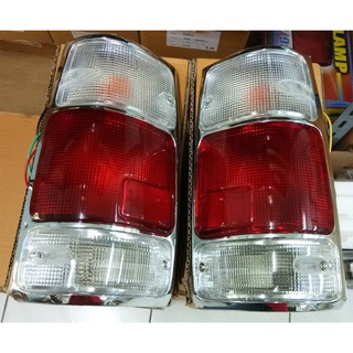 ไฟท้าย ISUZU TFR อีซูซู 1 คู่ TAIL LIGHT LAMP CLEAR-RED LENS PAIR FOR ISUZU PICKUP 1991-1996