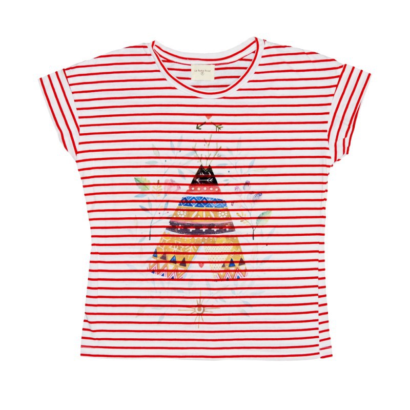 Le Petid Print AW.TK.D8001-S-R ริ้วแดง