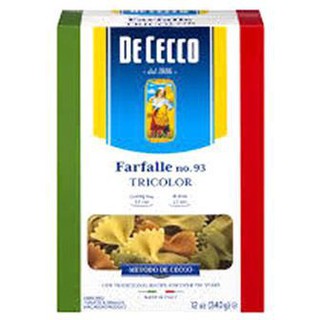 De Cecco Farfalle Tricolore N93  De Cecco Farfalle Tricolore N93