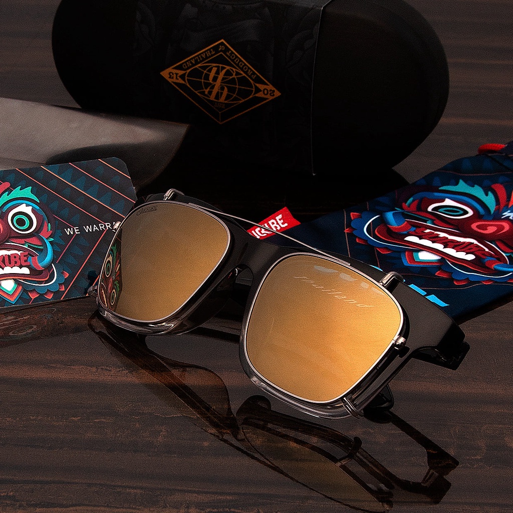 Yuckube Kickeyes Old School : Clip On Gold (เฉพาะคลิปออน)