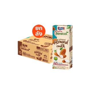 [ลดค่าส่ง] Exp 01/04/2023 Benecol เบเนคอลนมรสอัลมอนด์ Almond Milk ช่วยลดการดูดซึมคอเลสเตอรอล Pack 36 กล่อง