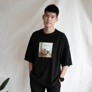 เสื้อยืดคอกลมเสื้อยืดโอเวอร์ไซส์ GURETO : Chillax (Black)S-3XL