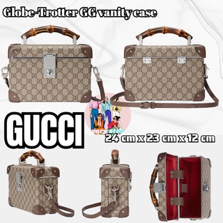 กุชชี่  GUCCI  Globe-Trotter series GG กระเป๋าเครื่องสำอาง/กล่องกระเป๋า/กระเป๋าถือ/ล่าสุด/ยุโรปซื้อของแท้ 100%