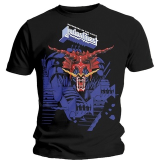 ขายดี!ขายดี เสื้อยืดลําลอง แขนสั้น พิมพ์ลาย Judas Priest Defenders Blue Prin S M L X Officl Metal HDkhpk60FIjoel11S-5XL