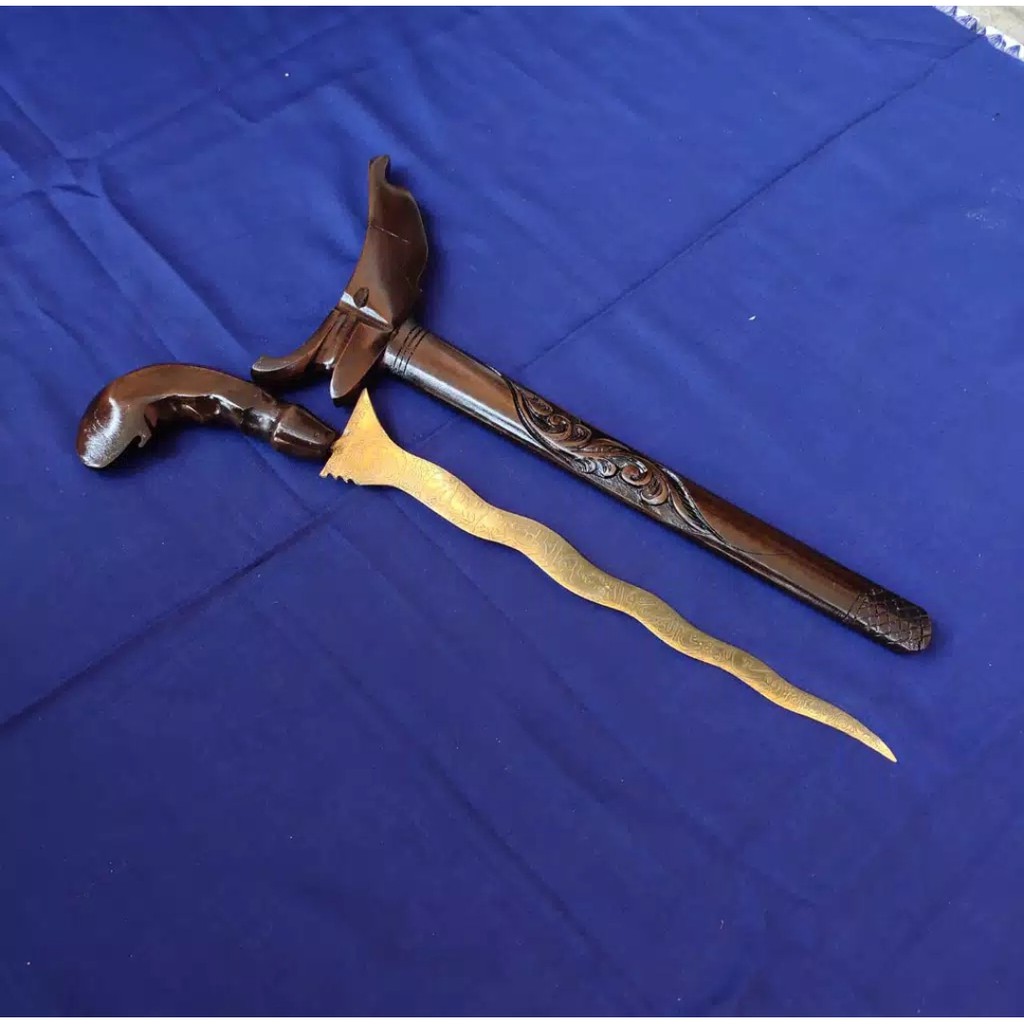 KRIS KUNINGAN LAFADZ KRIS CARVED