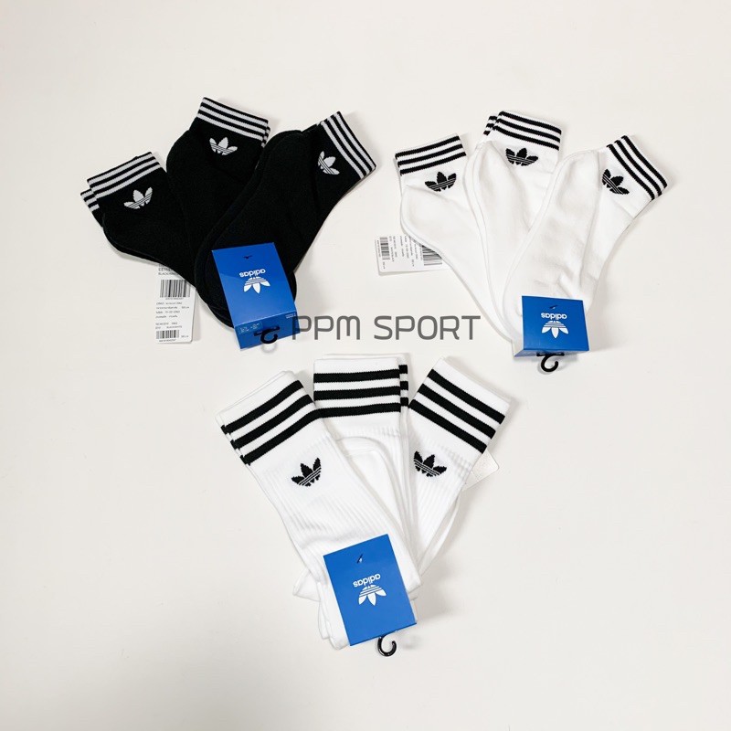 ถุงเท้าอาดิดาสข้อสั้น ข้อยาว ของแท้100% (EE1151,EE1152,S21489)