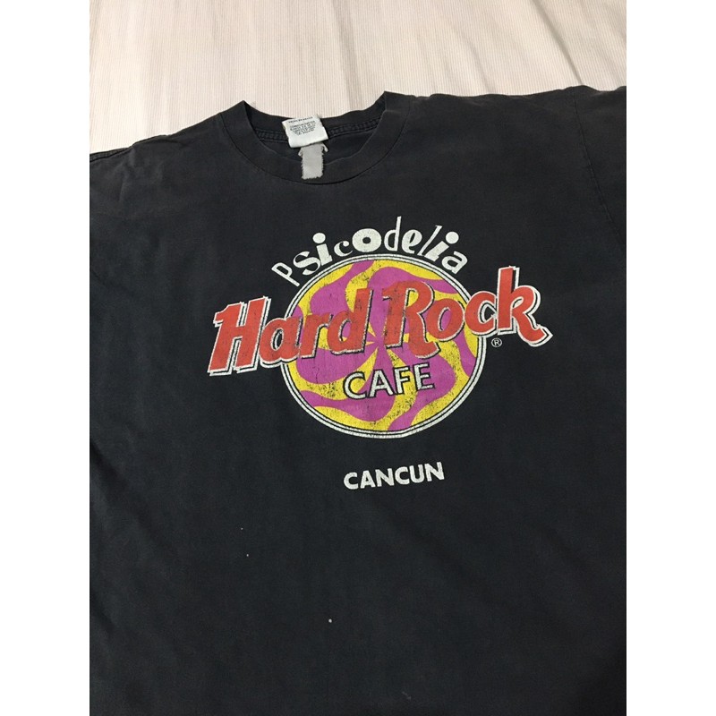 เสื้อยืดมือสอง VINTAGE 90s HARD ROCK CAFE CANCUN Size L มือ2