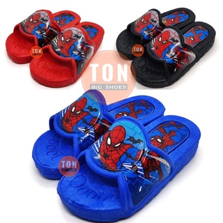 สไปเดอร์แมน รองเท้าแตะเด็กแบบสวมผู้ชาย พื้นหนานิ่ม รุ่นกันน้…