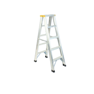 บันได อลูมิเนียม สี เงิน ขนาด 3,4,5,6,7 ขั้น ขึ้นลงได้ 2 ข้าง ข้างเดียว ALUMINUM LADDER บันไดอลูมิเนียม กันลื่น มิตสห