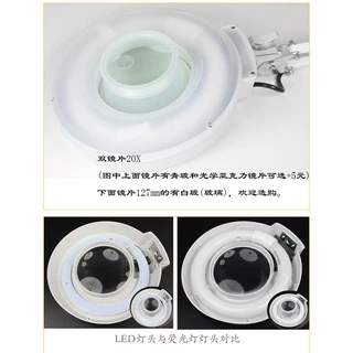 โคมไฟแว่นขยาย 2in1 แบบหนีบโต๊ะ DESK LAMP กำลังขยาย10เท่า