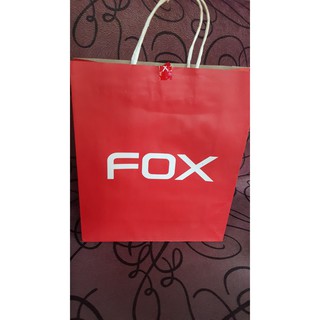 ถุง Shop ต่างๆ ถุงกระดาษ FOX สีแดง