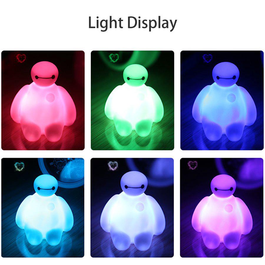 🔥ถูกสุด🔥【COD】โคมไฟ หลอดไฟ Baymax ดีไซน์น่ารัก LED ประหยัดพลังงานสำหรับตกแต่งห้อง