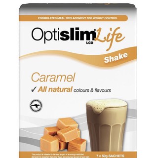 OptiSlim Life Shake Caramel 50g x 7(สินค้า Pre-order)