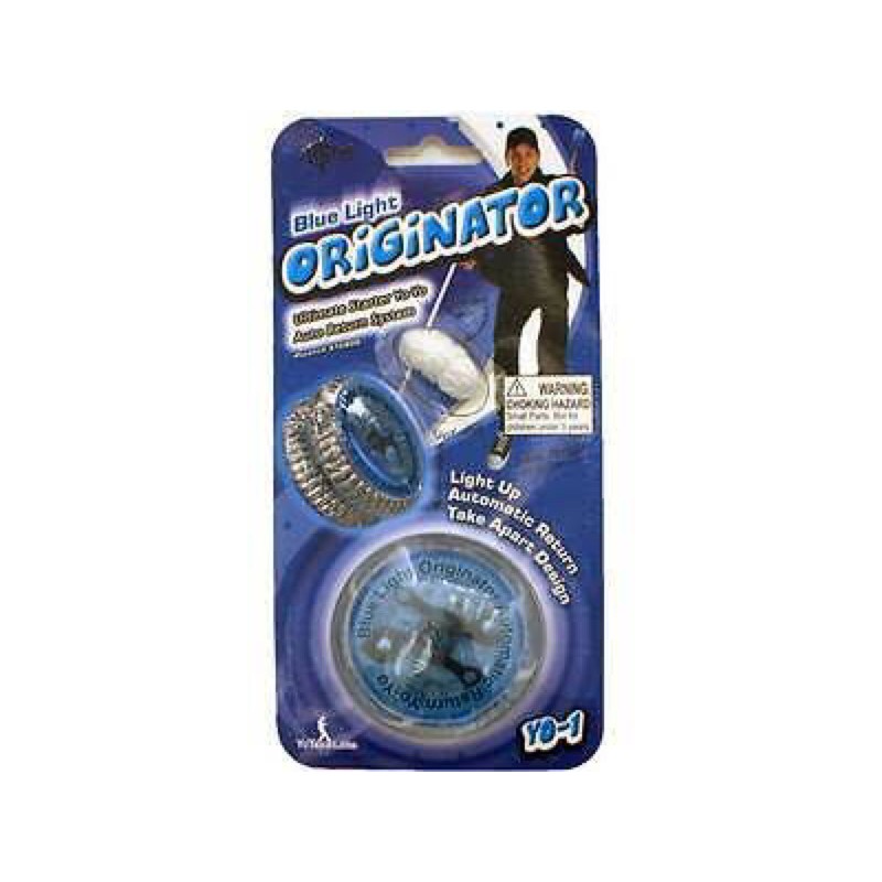 BLUE LIGHT ORIGINATOR YO YO AUTO RETURN SYSTEM PETER FISH TRICKS TOYS
