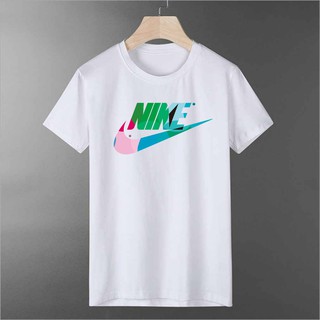 เสื้อยืดวินเทจ - เสื้อยืดแขนสั้นผู้ชายพิมพ์ลายสีเขียว Nike Green พร้อมเสื้อเชิ้ตผ้าฝ้ายคอกลม