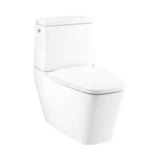 Sanitary ware 2-PIECE TOILET COTTO C135137 4.5L WHITE sanitary ware toilet สุขภัณฑ์นั่งราบ สุขภัณฑ์ 2 ชิ้น COTTO C135137