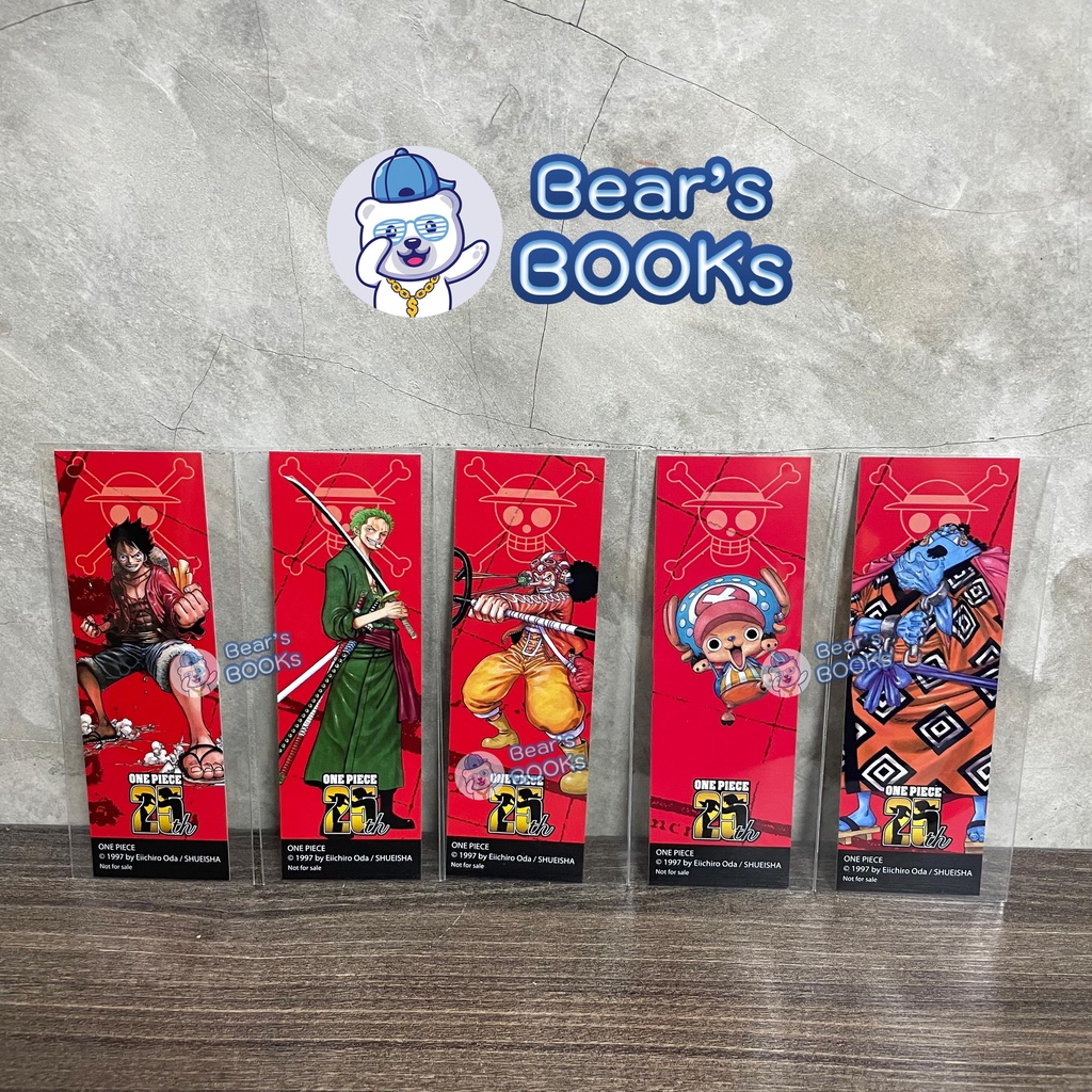 พร้อมส่ง Bookmark One Piece SET 1 SET 2 ที่คั่น วันพีซ เซตละ 5 ลาย