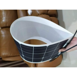 50W Flexible Solar Panel โซล่าเซลล์ แบบ อ่อนตัว งอได้ For Camping Caravan RV Motorhome Battery Charge