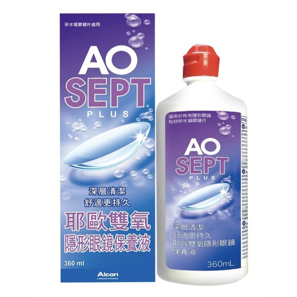 พร้อมส่งในไทย [หมดอายุ 12/2023] Aosept Plus ALCON 🧴น้ำยาแช่คอนแทคเลนส์ Aosept Clear Care 360 mL🧴