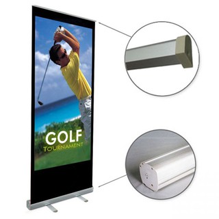 ป้ายโรลอัพ EB+ 60x160cm โรลอัพ Easy Full Frame Roll up Banner display banner ขาตั้ง ขาตั้งป้ายพร้อมส่ง