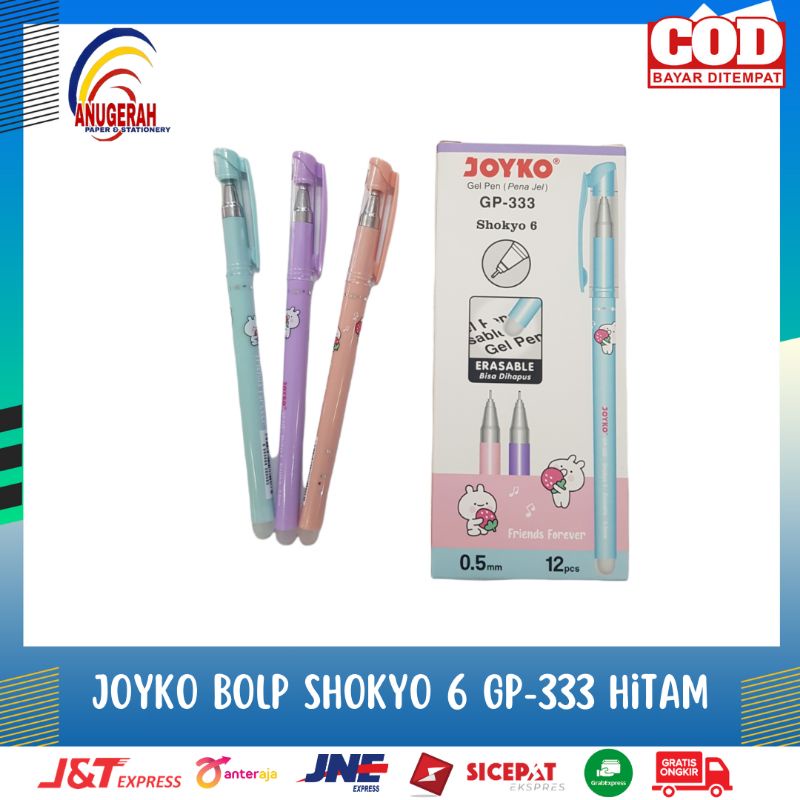 JOYKO GP-333 SHKYO 6 BLACK/REMOVABLE GEL VALVE (LSN)