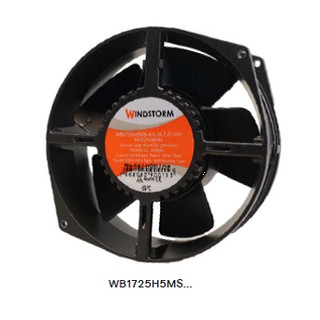 Windstorm 6" แบบกลมทนความร้อน พัดลมระบายอากาศแบบลูกปืน 6 นิ้ว Axial Fan Ball Bearing Type 172x150x55mm