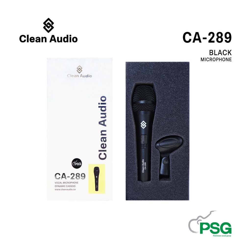 CLEAN AUDIO:CA-289 BLACK ไมโครโฟนไดนามิค Dynamic Microphone