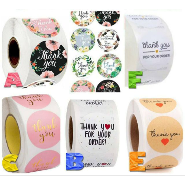 สติ๊กเกอร์ Thank you