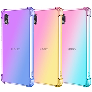 เคสโทรศัพท์มือถือแบบนิ่ม TPU ใส กันกระแทก ไล่โทนสี สําหรับ Sony Xperia ACE III Xperia 10 IV Xperia1 IV Xperia Pro-I