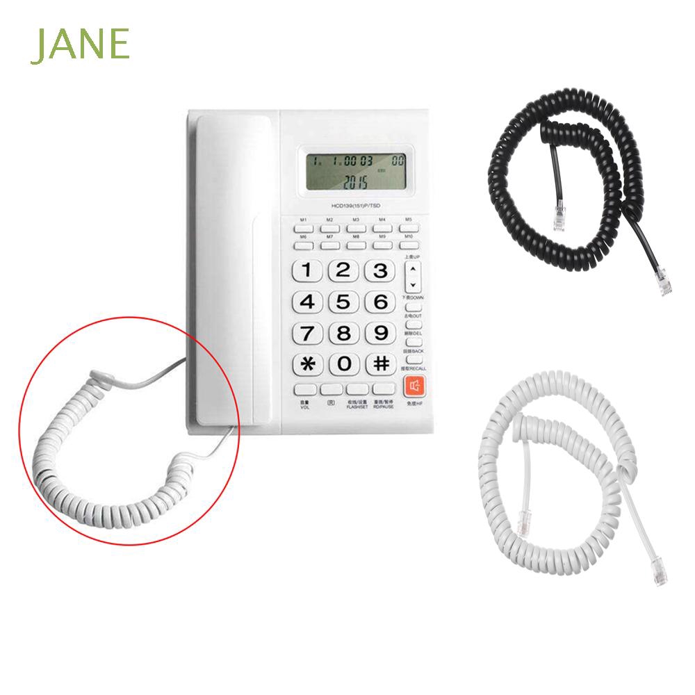 Jane White Coiled Spiral Cable Copper Phone Cord - janegoods.th - ThaiPick