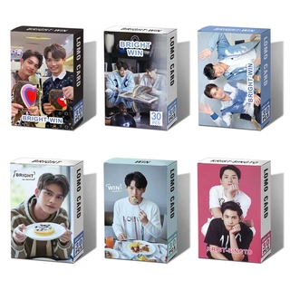 ไบร์ทวิน Brightwin, Bright, Win, Kristsingto, Singto, Krist การ์ดโลโม่ โฟโต้การ์ด โพสต์การ์ด 30 ชิ้น / กล่อง