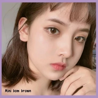คอนแทคเลนส์❤️Mini Bom Gray/ Brown ขนาดมินิ ยี่ห้อ Kittykawaii