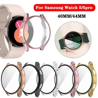 สําหรับ Samsung Galaxy Watch 5 40/44 มม. TPU เคสนาฬิกา พร้อมฟิล์มหน้าจอ ป้องกันรอยขีดข่วน เคสกันกระแทก