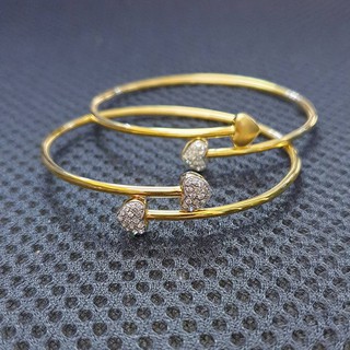 กำไลข้อมือหัวใจ เพชร Round Brilliant