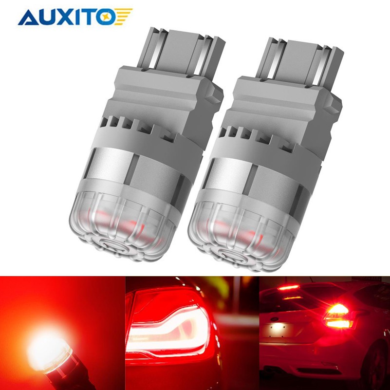 Auxito ไฟเบรกท้ายรถยนต์ LED 7443 7443 W21 5W 2 ชิ้น