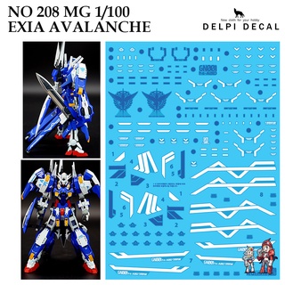 ดีคอลน้ำ [DELPI] 208 MG EXIA AVALANCE 1/100 WATER DECAL