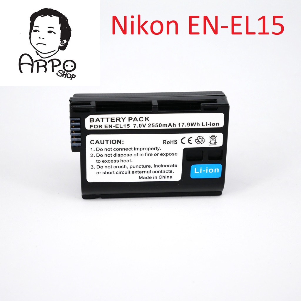 Nikon Battery และแท่นชาร์ต EN-EL15 สำหรับกล้อง Nikon D500 D600 D610 D750 D800 D810 D850 D7000 D7100 