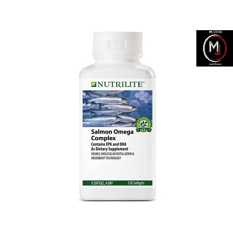 นิวทริไลท์ แซลมอน บรรจุ 60 เม็ด และ 120 เม็ด Nutrilite Salmon Omega Complex (ซอฟท์เจล)